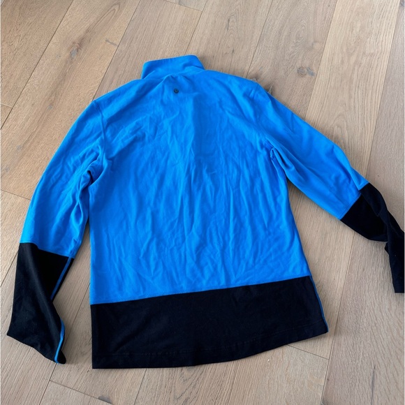 Lululemon Men Speed 1/2 Zip Blue, size S/M - Picture 4 of 7